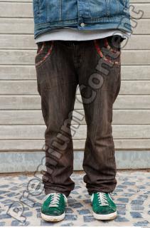 Black man in blue jeans clothe 0016